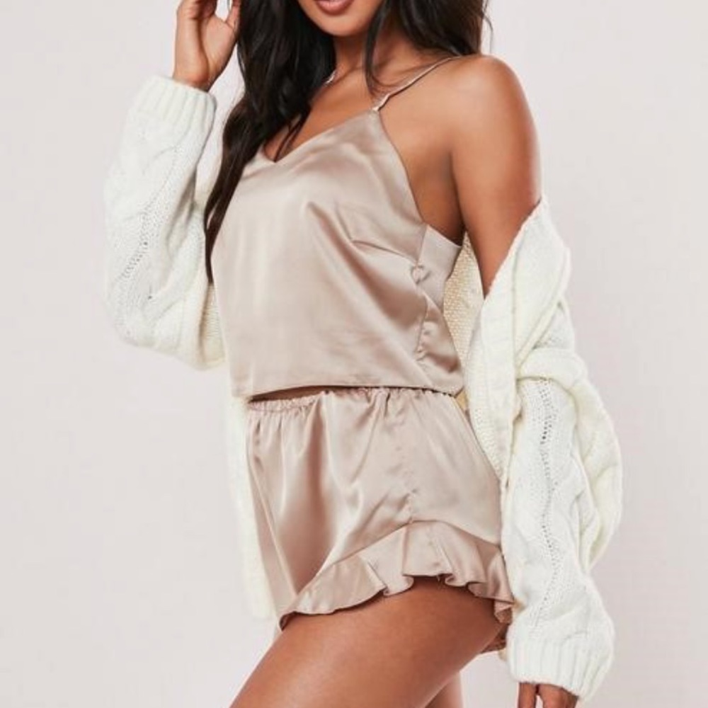 Missguided Satin Pajama Set